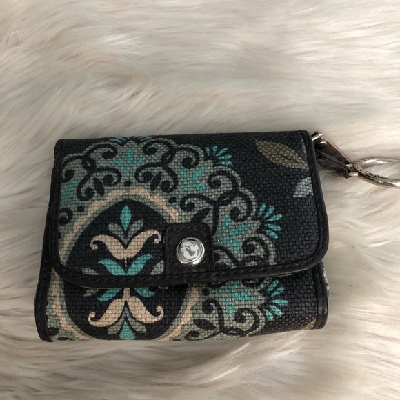 Spartina cosmetic case pouch wallet with clip - Picture 1 of 11